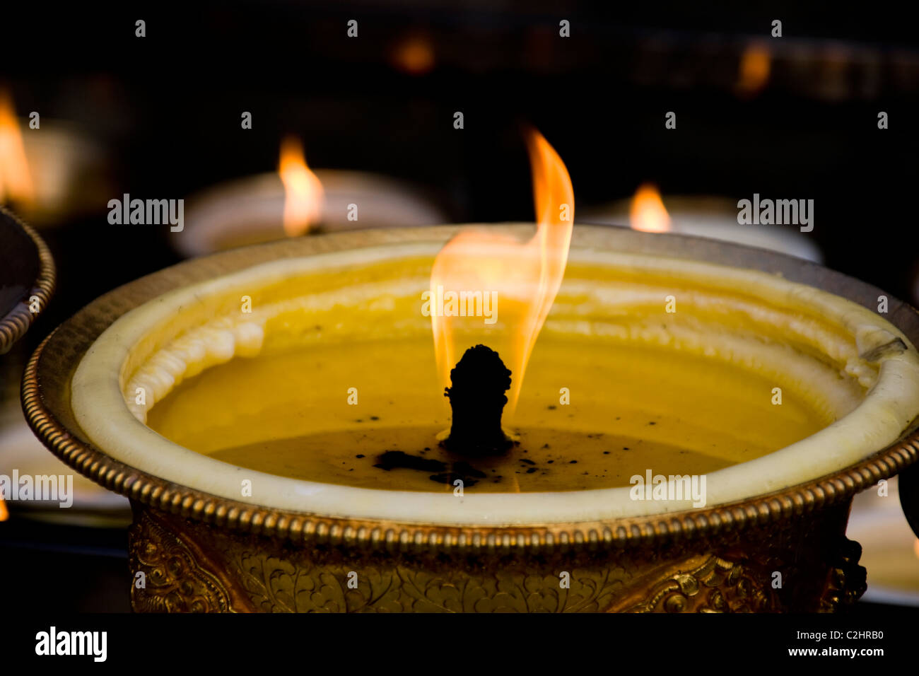 temple of candles in the china Stock Photo Alamy