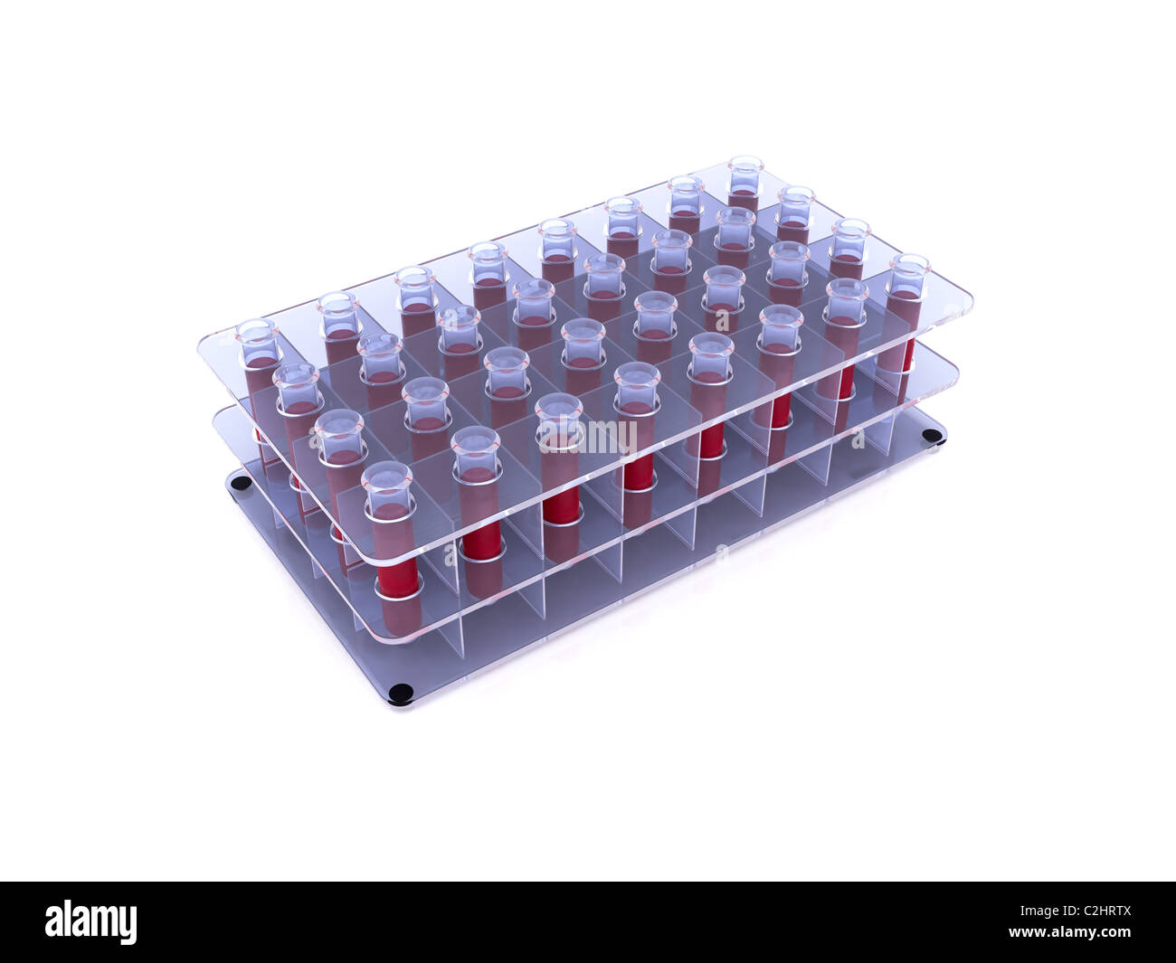 blood in test tube. 3d Stock Photo Alamy