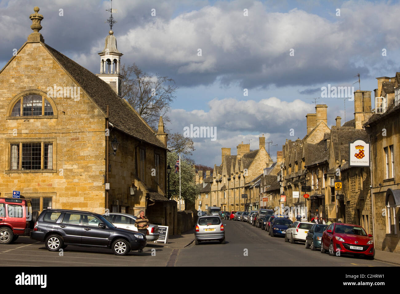 chipping campden town centre gloucestershire cotswolds england Stock