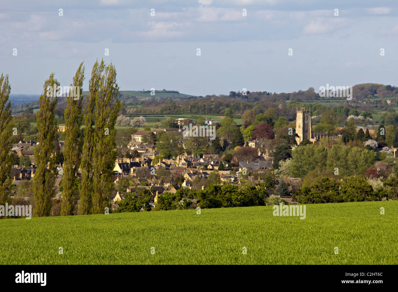 chipping campden town centre gloucestershire cotswolds england Stock