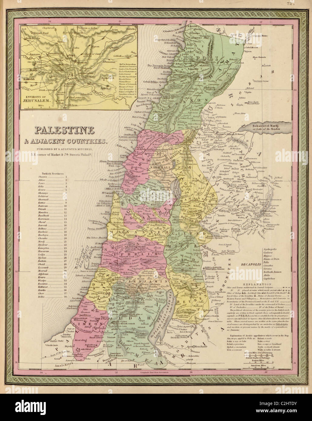 Maps of palestine hi-res stock photography and images - Alamy