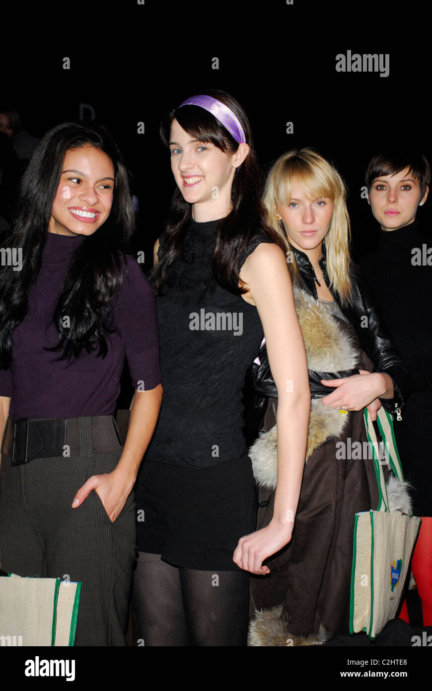 Cast of 'Make Me a Supermodel' at Mercedes-Benz Fashion Week New York ...