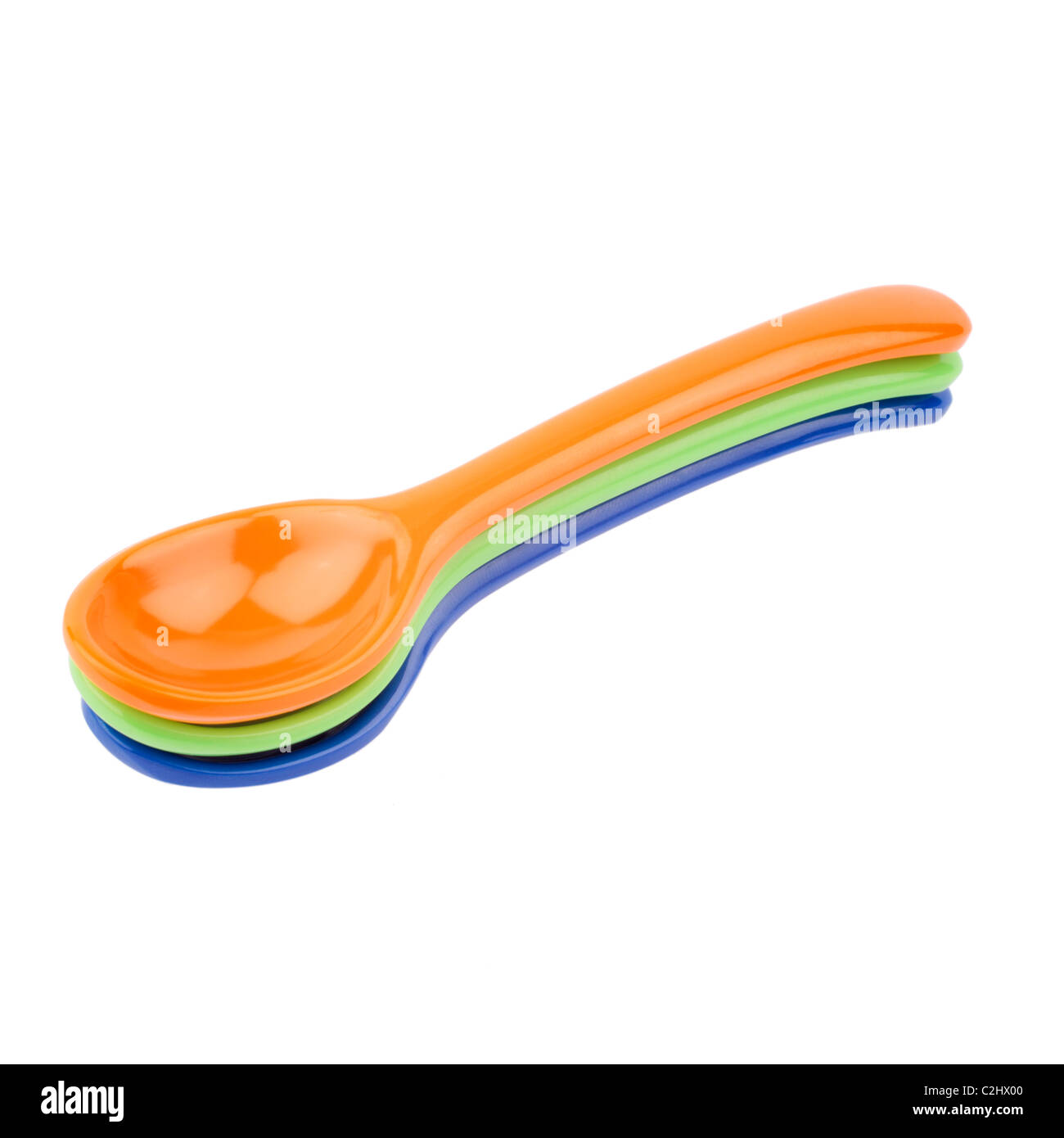 Colourful Spoons Cutout Stock Photo - Alamy