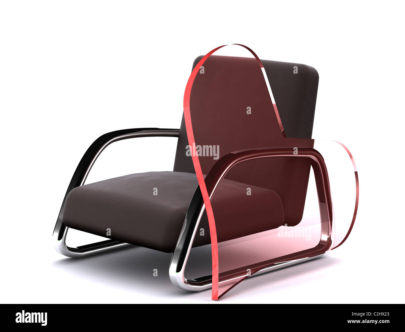 I love my armchair. 3D Stock Photo