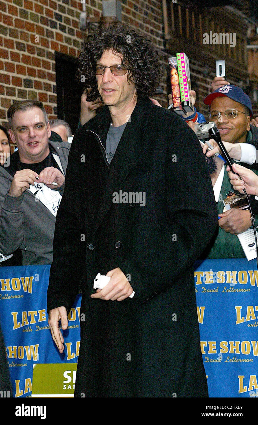 Howard Stern outside the Ed Sullivan Theatre for the 'Late Show With ...