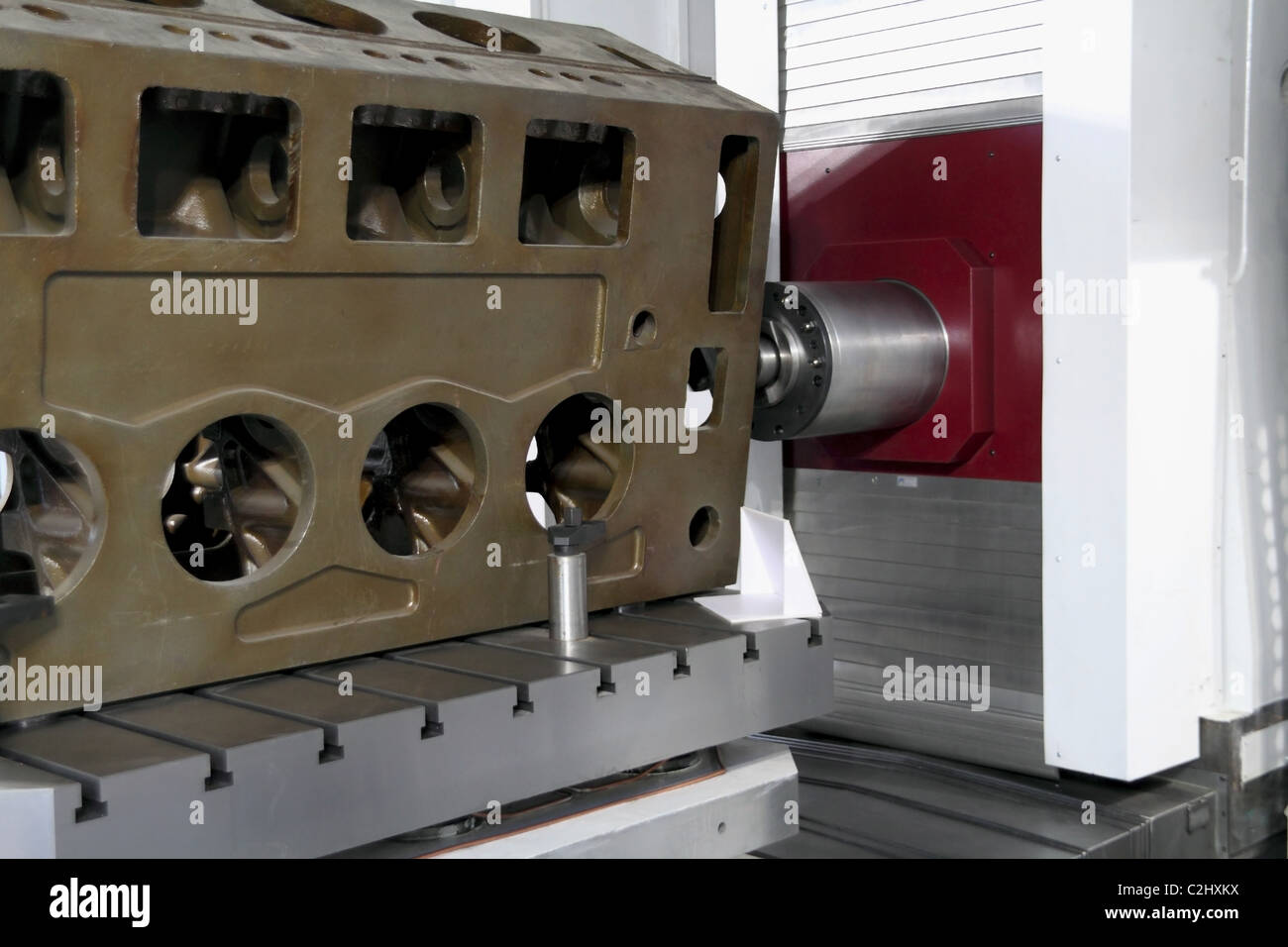 cnc machine tools in the work Stock Photo Alamy