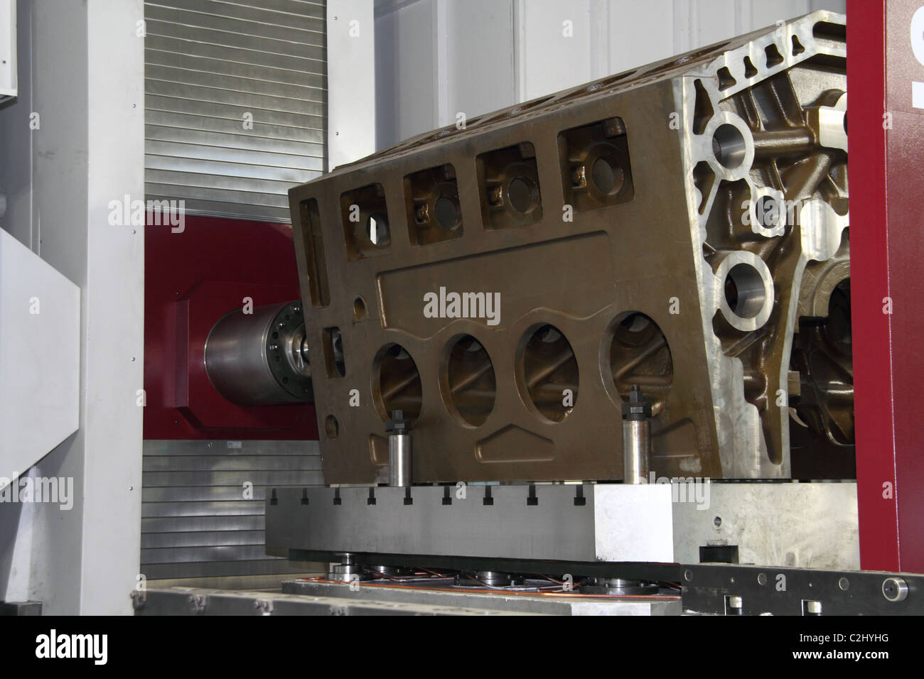 cnc machine tools in the work Stock Photo Alamy