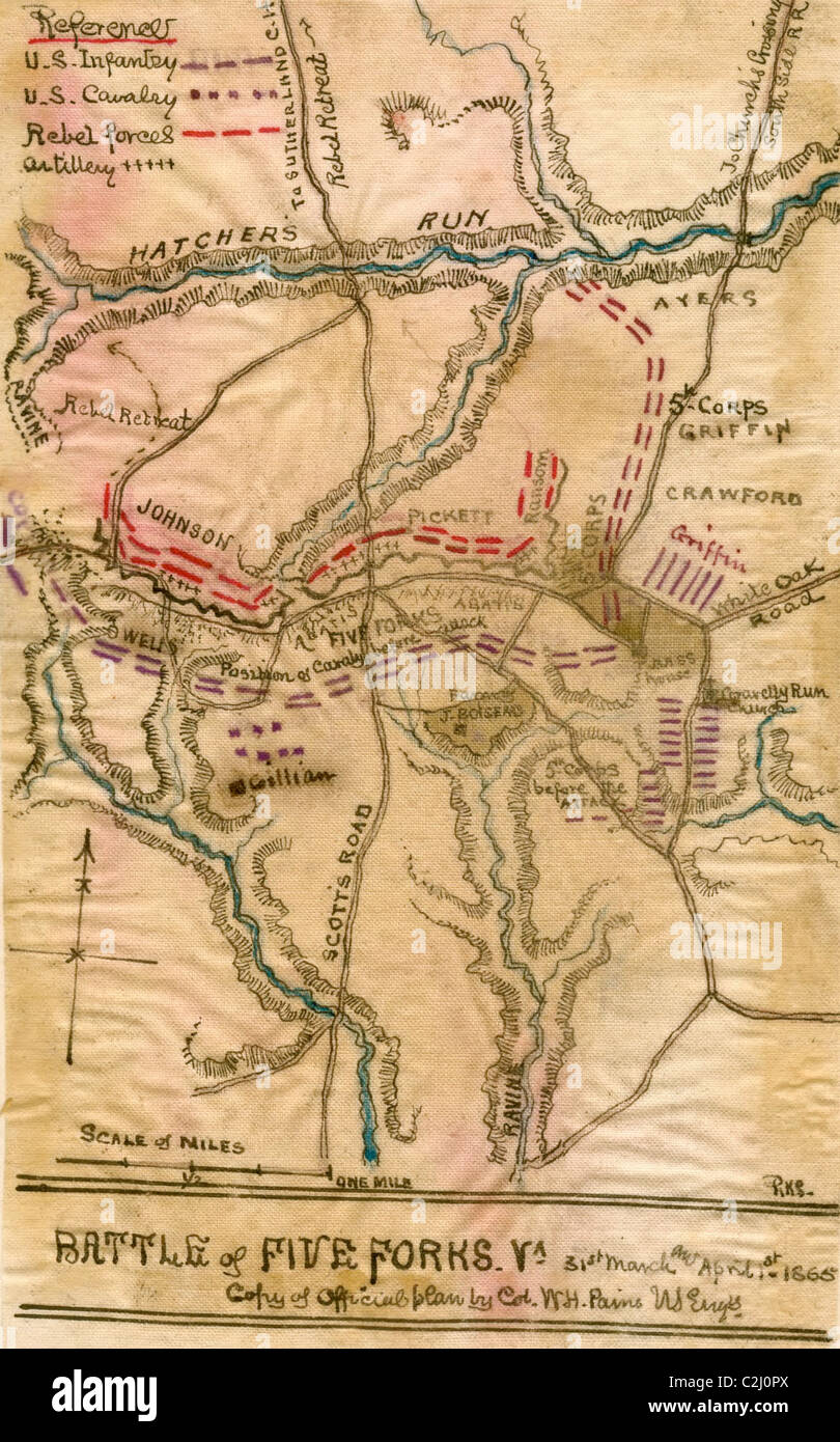 Battle of Five Forks Stock Photo Alamy