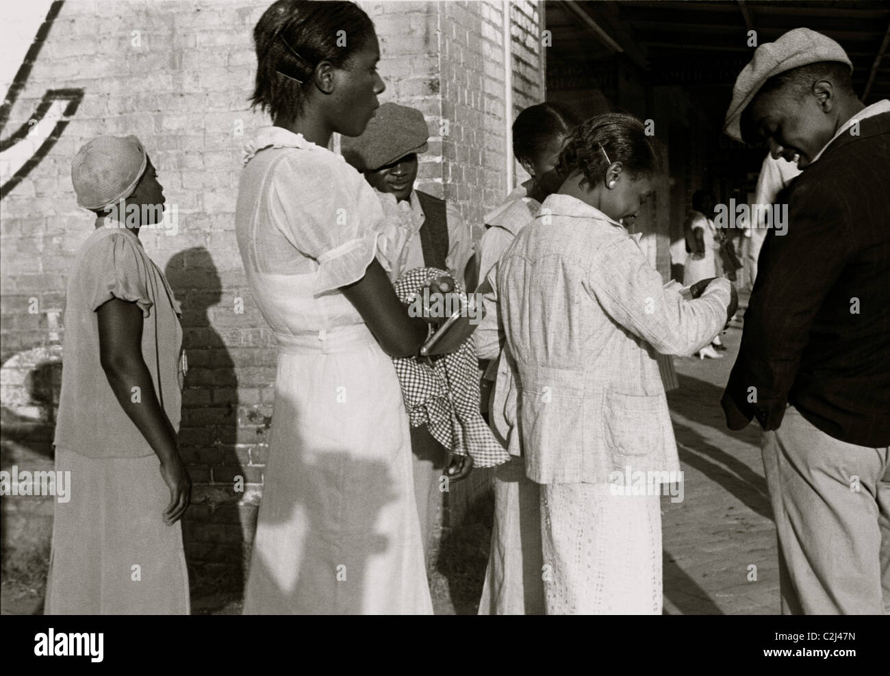 African American Residents of Amite City, Louisiana on their way to