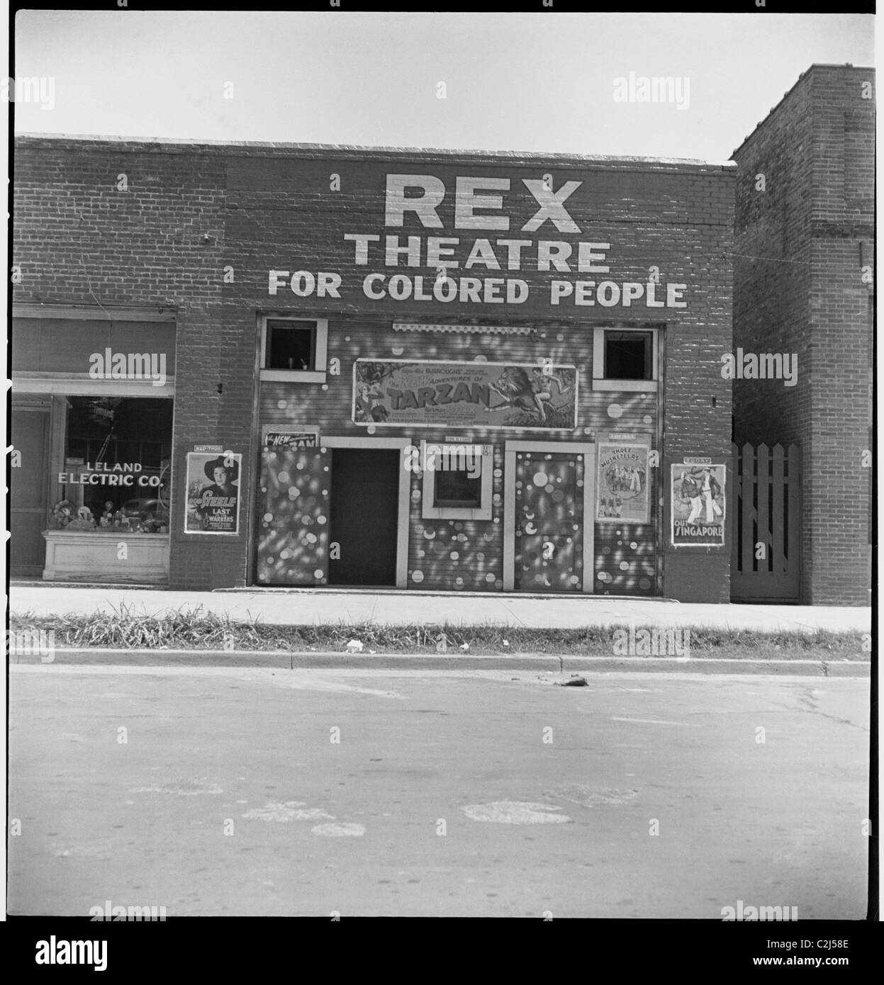 African American Segregated Mississippi Movie Theatre Stock Photo Alamy