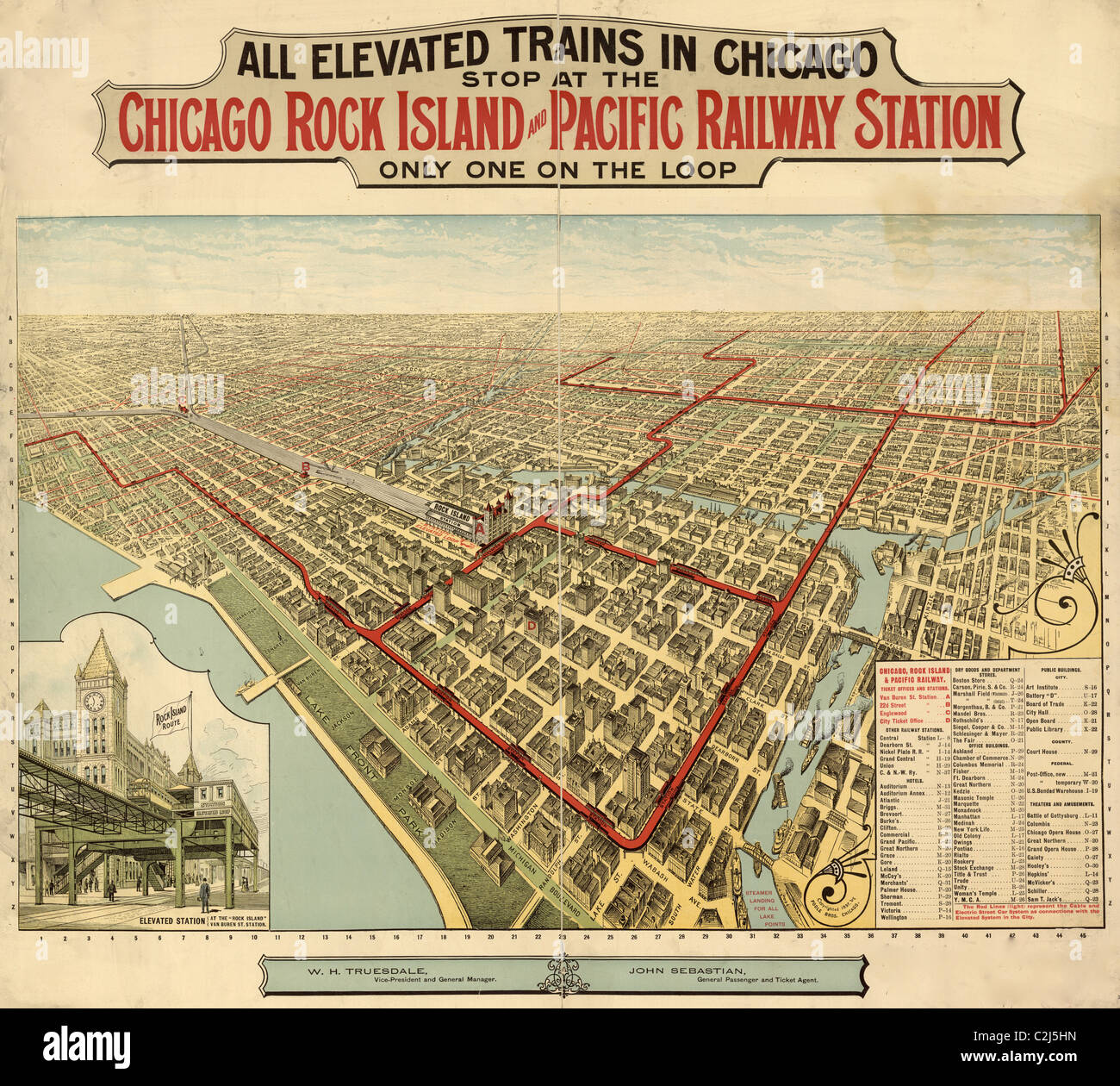 Chicago Rock Island & Pacific Railway Station - 1897 Stock Photo - Alamy 