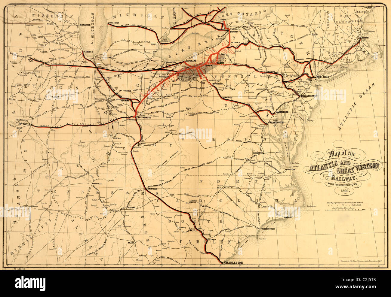 Atlantic & Great Western Railway Stock Photo Alamy