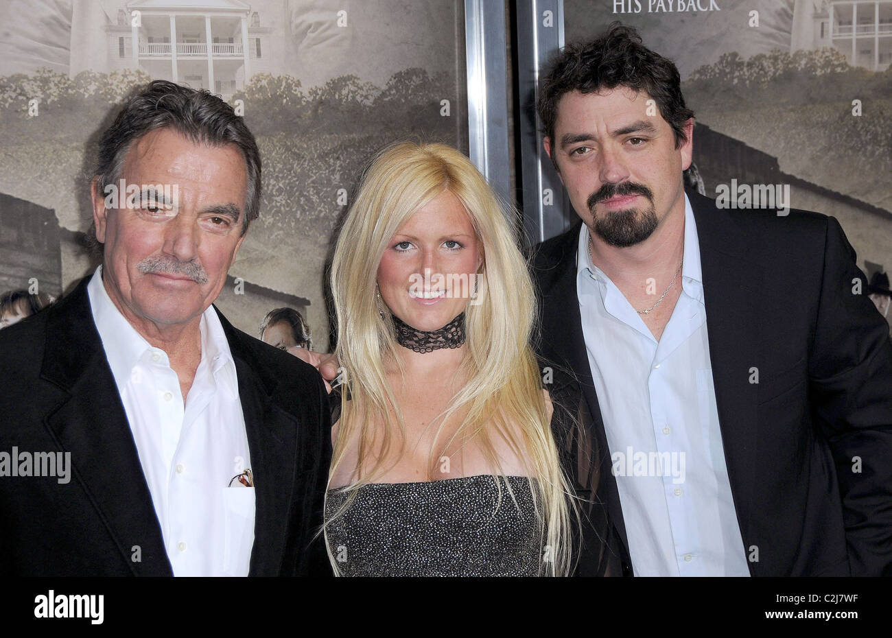 Eric Braeden with his son Christian Braeden and guest film premiere of 'The Man Who Came Back