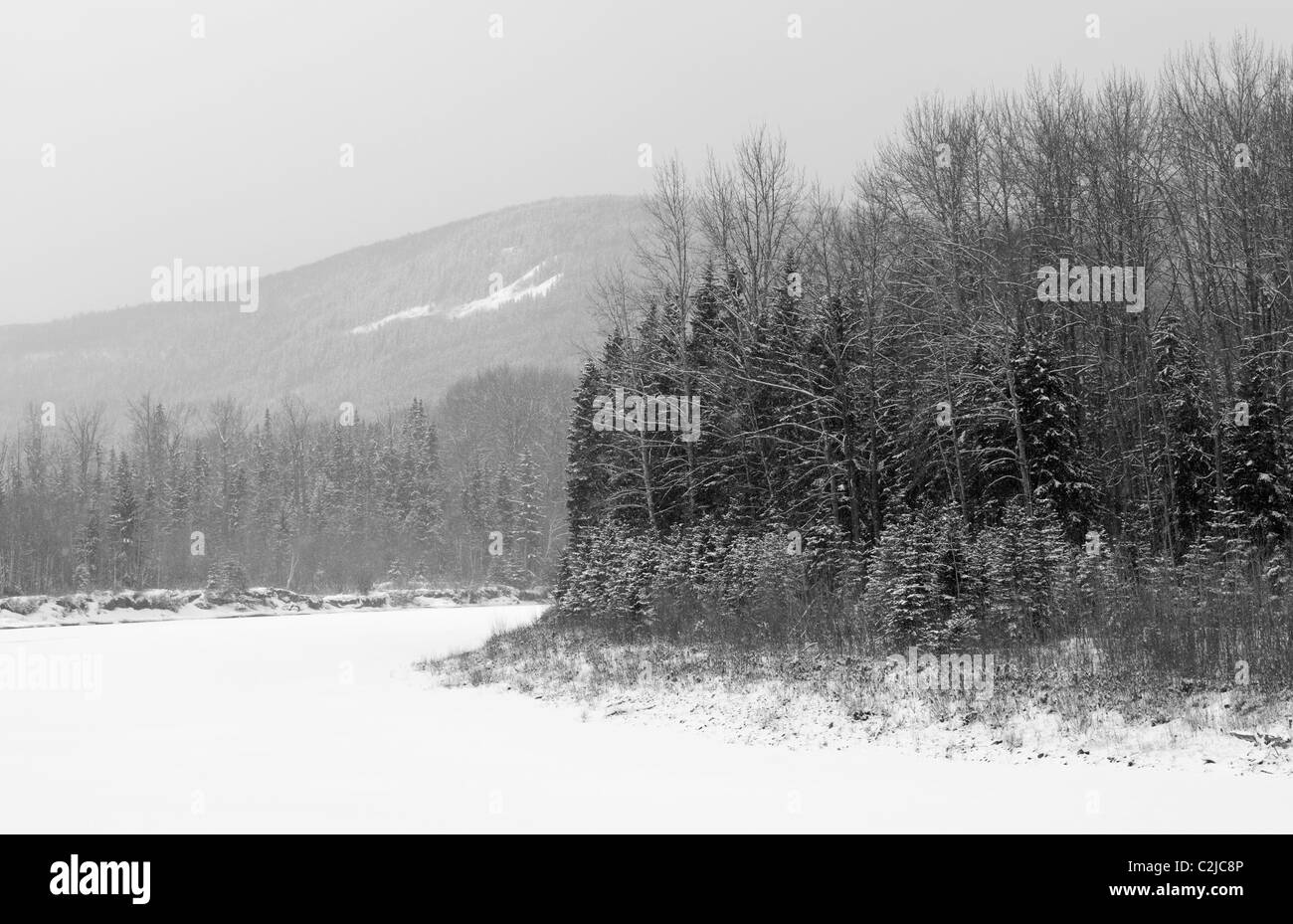 Winter, British Columbia, Canada Stock Photo
