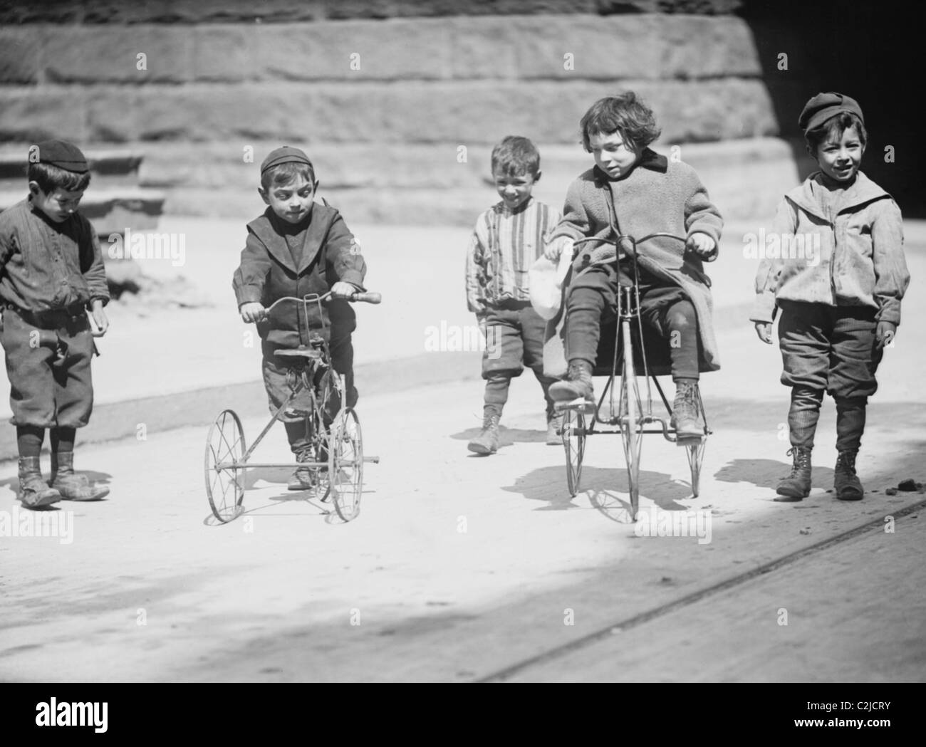 Miners Amongst Coal Boxes in WilkesBarre Mines Stock Photo Alamy