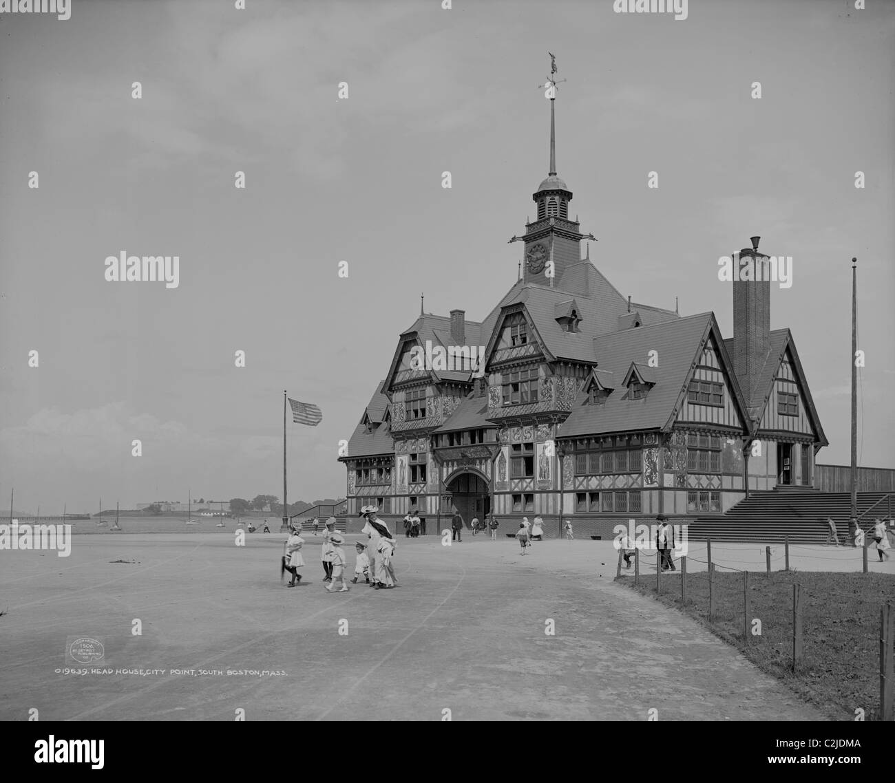 Head House, City Point, South Boston, Mass. Stock Photo