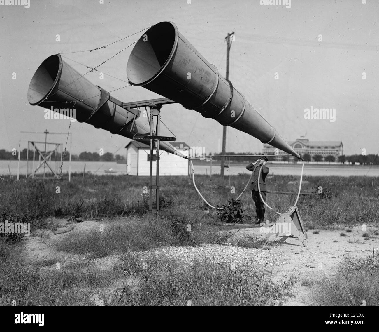 Bolling Field Horn Amplifiers Stock Photo