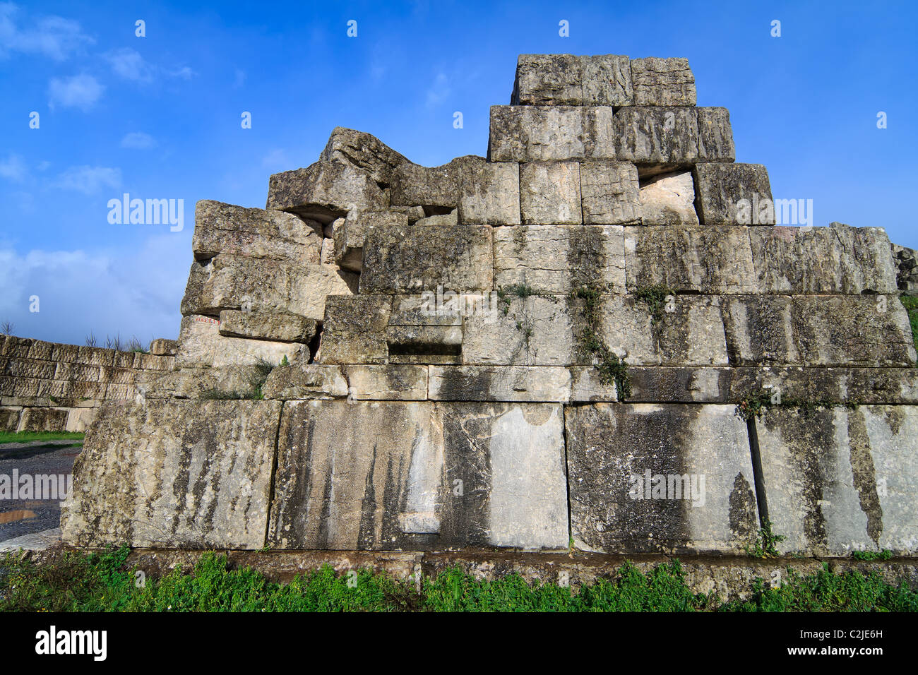 The Arcadian Gate ruins in Ancient Messini, Greece Stock Photo Alamy