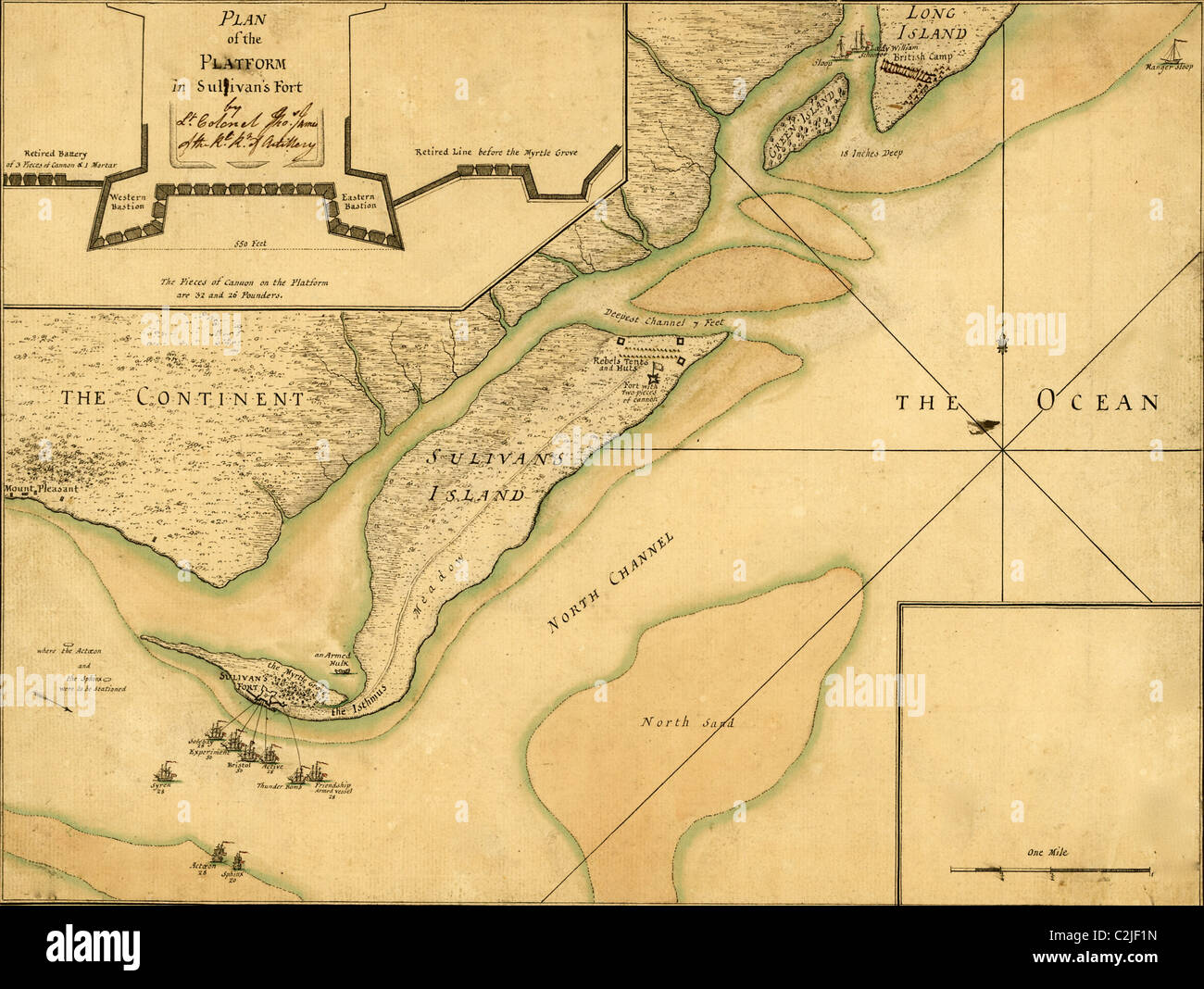 Map Of Sullivan S Island Sc Sullivans Island South Carolina High Resolution Stock Photography And  Images - Alamy