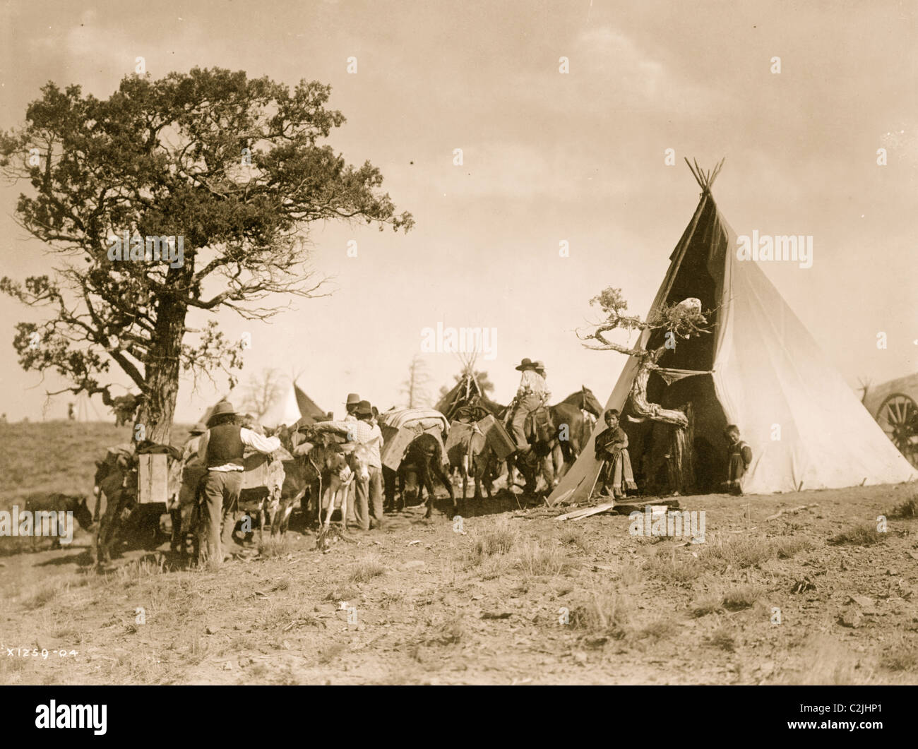 Visitors at Jicarilla Stock Photo Alamy