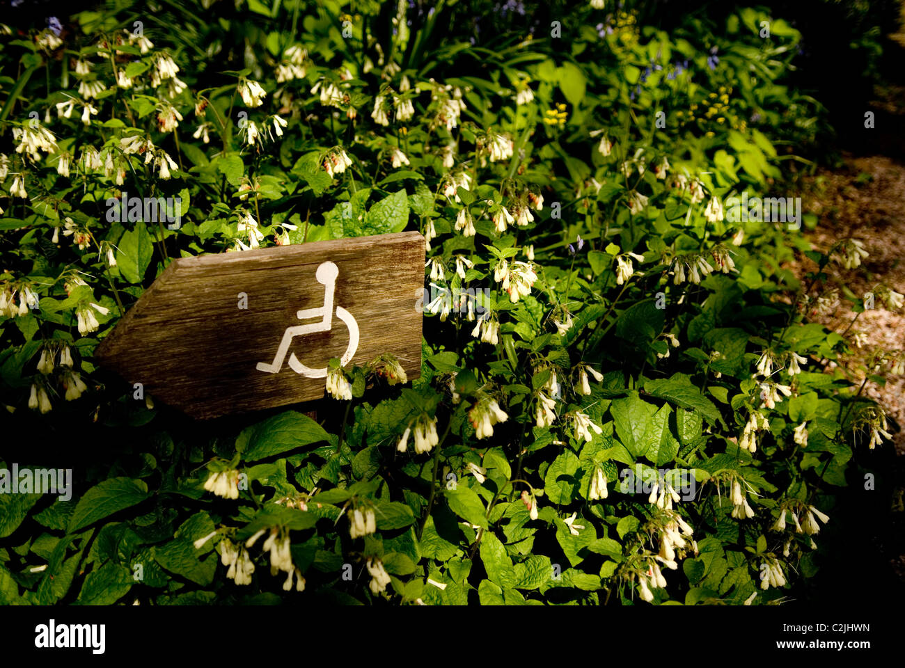 Wheelchair access sign Stock Photo - Alamy