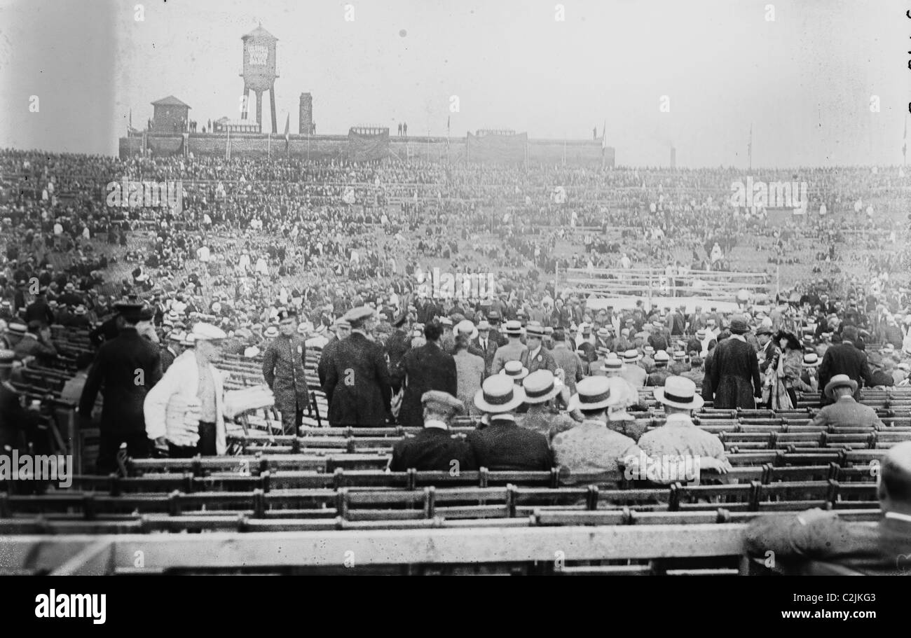 Arena Scene at a Boxing Match Stock Photo