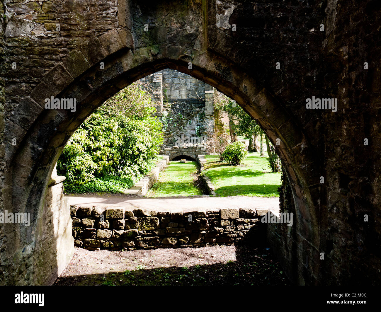 The grounds and ruins of Whalley Abbey, Whalley, Clitheroe, Lancashire