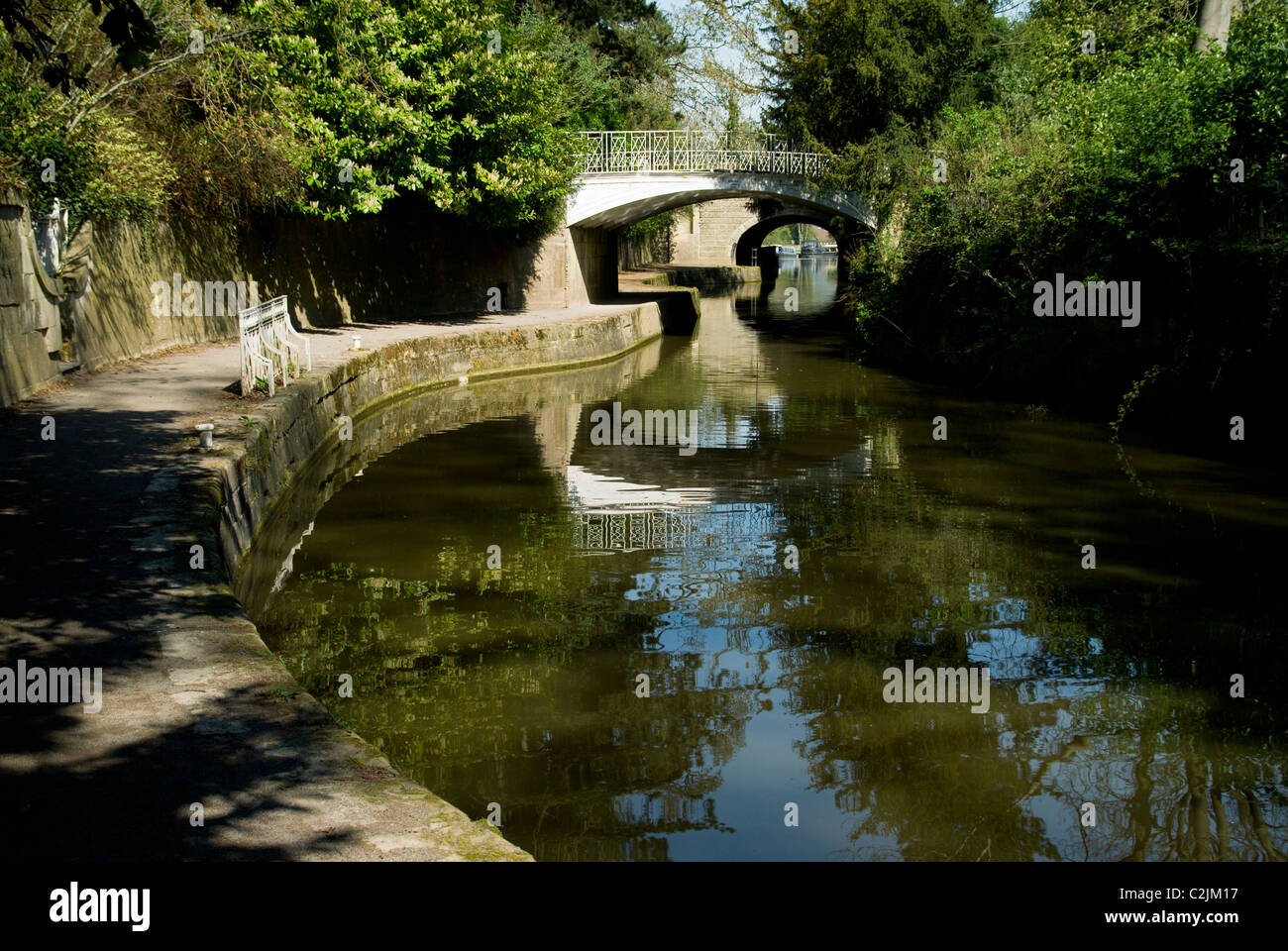 Canal bridge and avon bath sydney gardens england hires stock