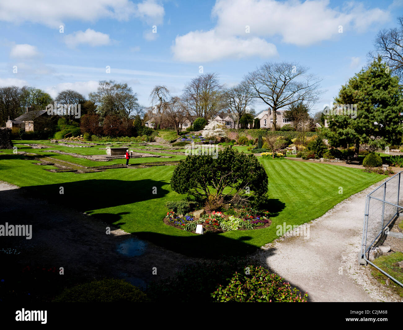 The grounds and ruins of Whalley Abbey, Whalley, Clitheroe, Lancashire