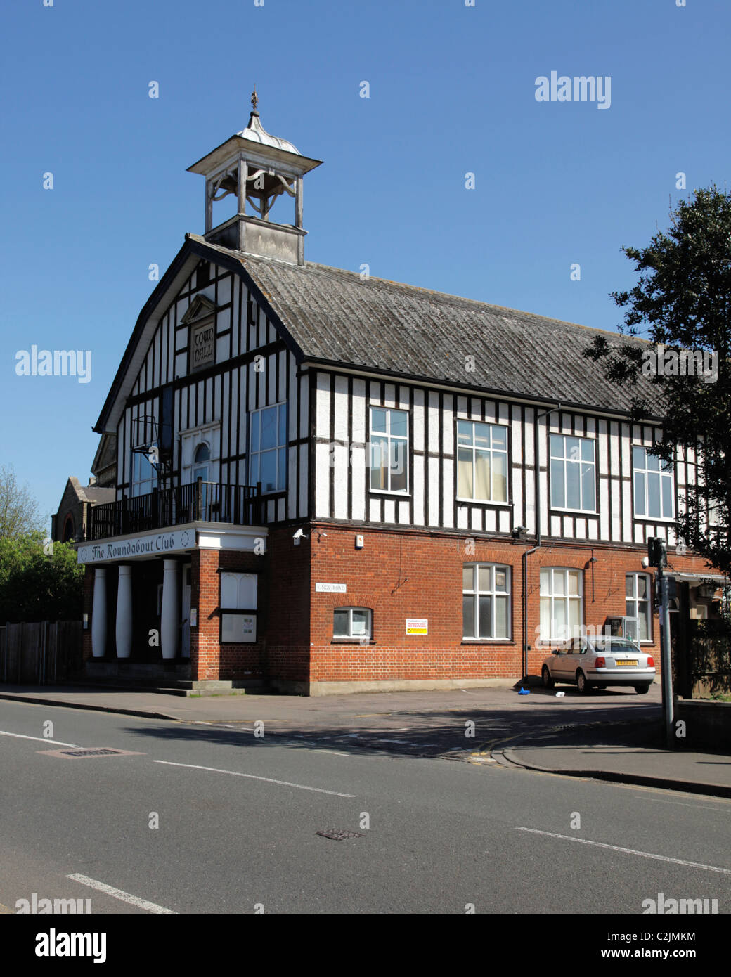 Old Town Hall now Roundabout Club Sandy Bedfordshire Stock Photo