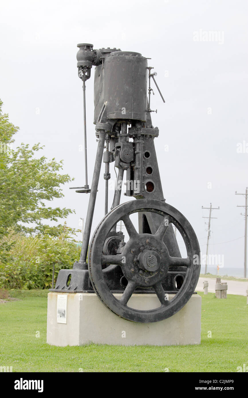 Old Steam engine, Nottawasaga Bay, Collingwood Ontario Stock Photo Alamy