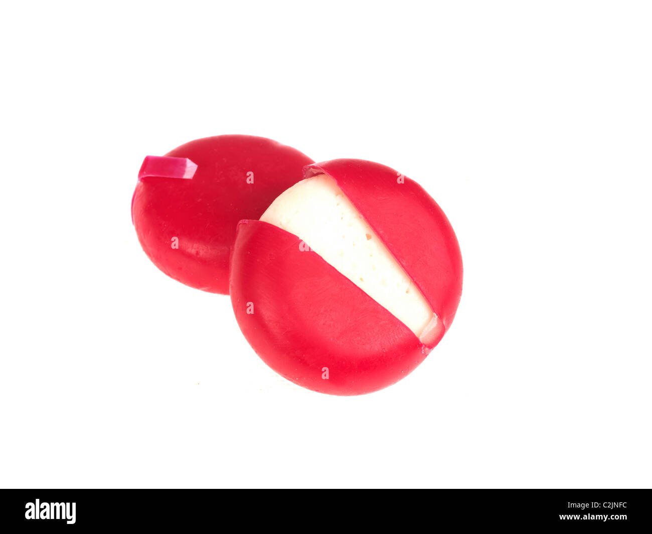 Food baby bell processed proccessed cheese snack two 2 hires stock