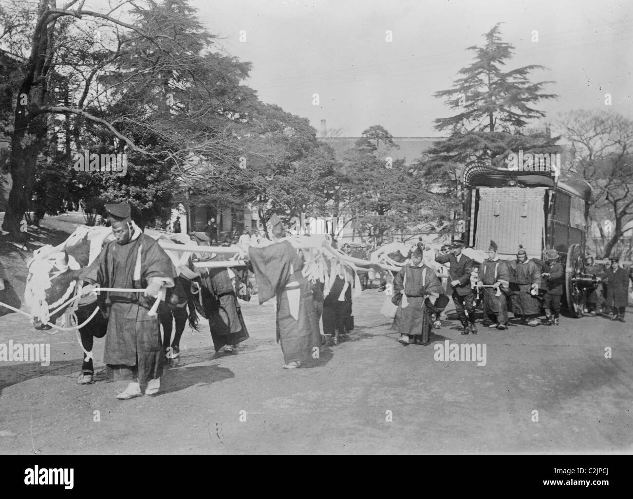 Funeral Cortege for Japanese Emperor Mutsuhito Stock Photo Alamy
