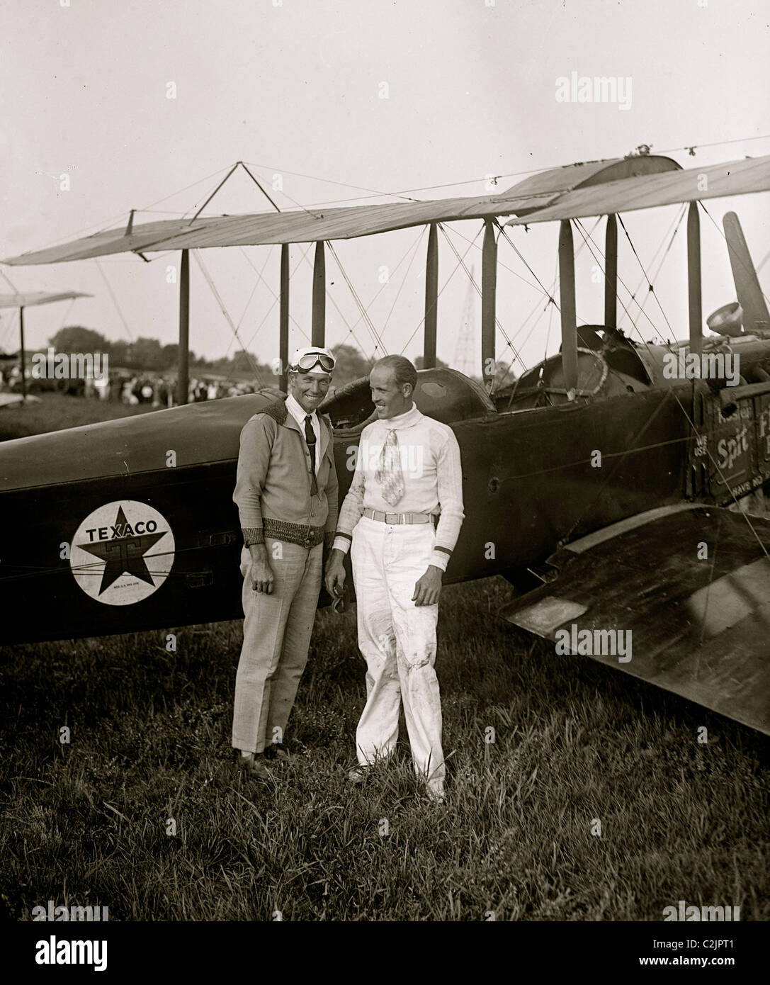 Clyde Pangborn & "Diavalo" Krantz, 8/1/25 Stock Photo Alamy