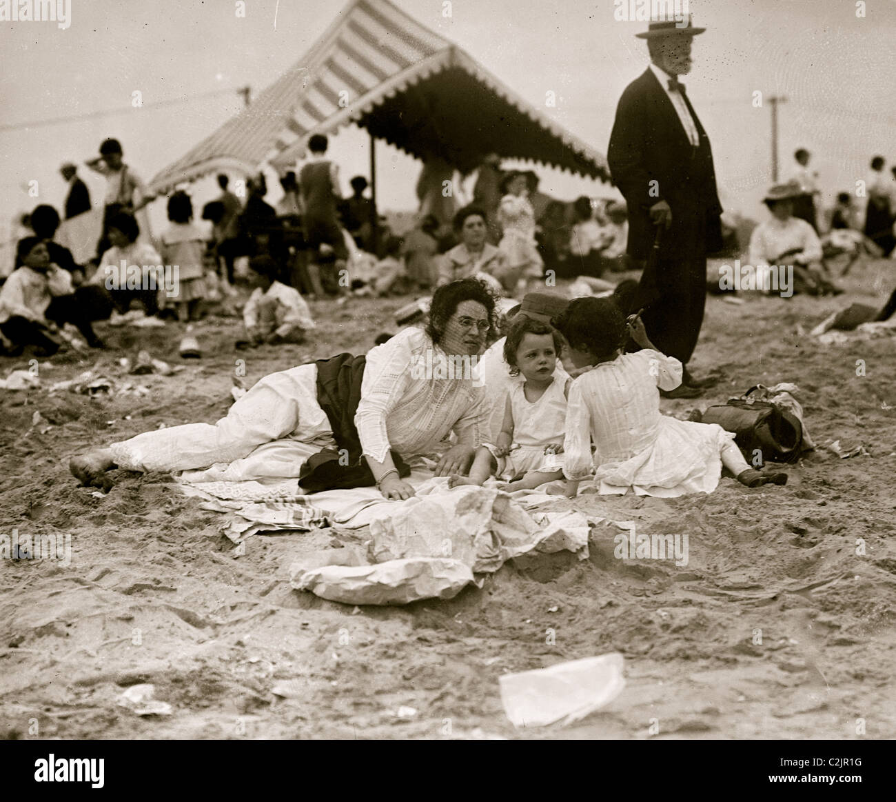The bathing beach at coney island hi-res stock photography and images ...