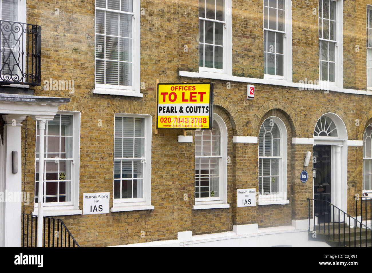 To let sign in London, England, UK, Europe Stock Photo