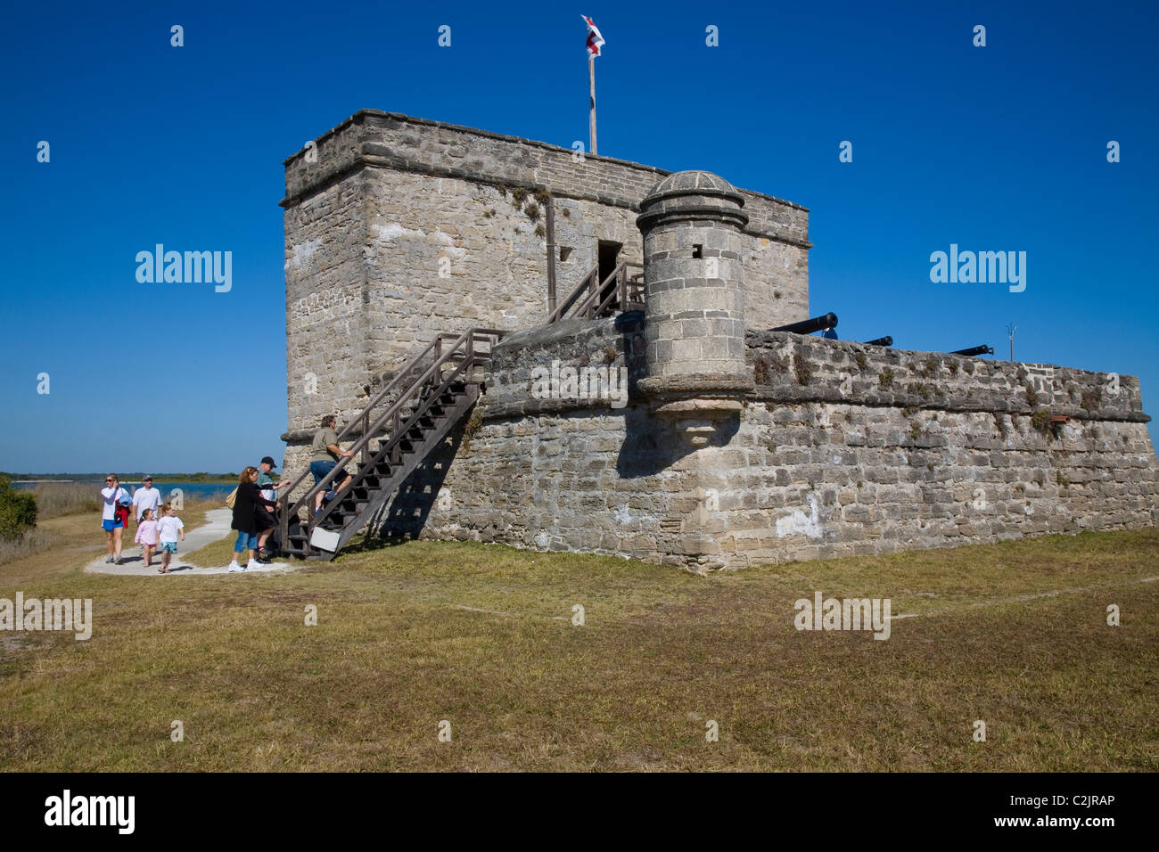 1740-42 Fort Matanzas, St. Augustine, FL Stock Photo