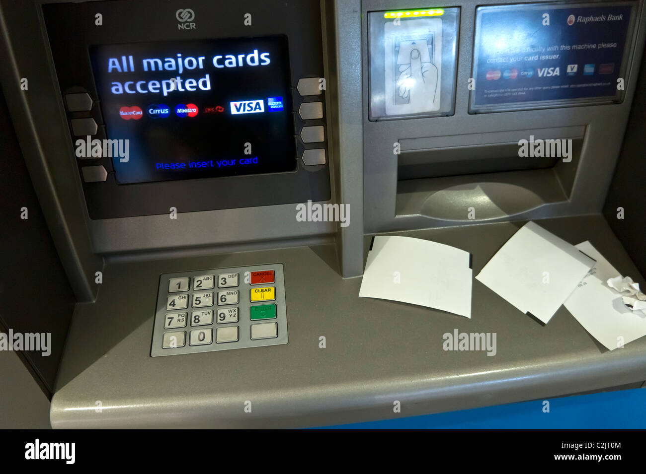 ATM machine, London, England, UK Stock Photo
