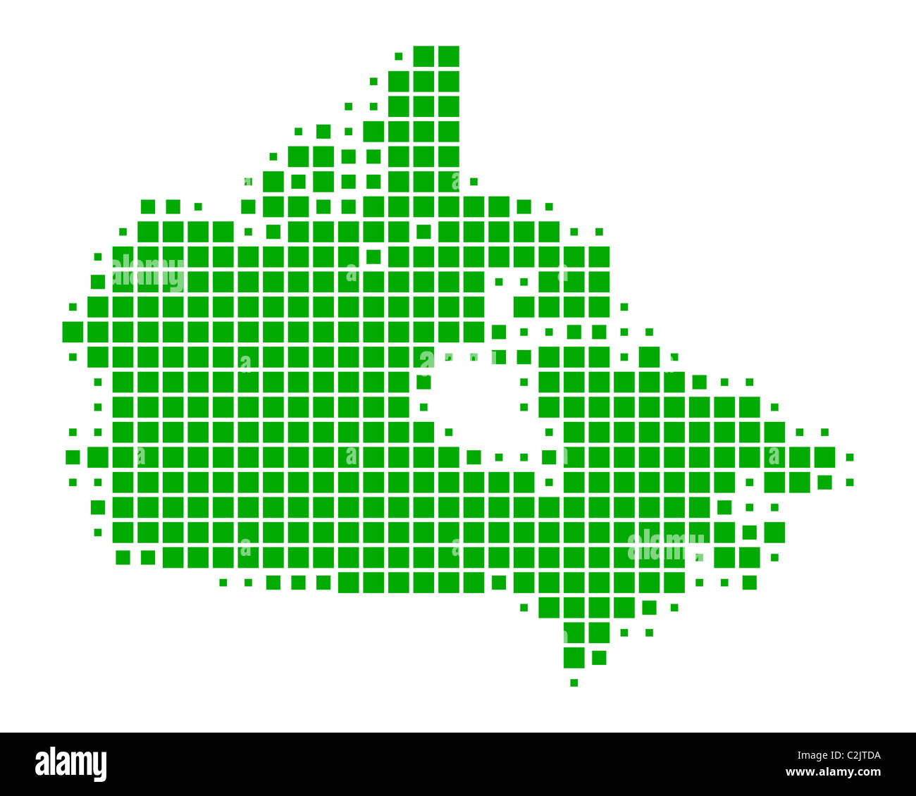 Map of Canada Stock Photo