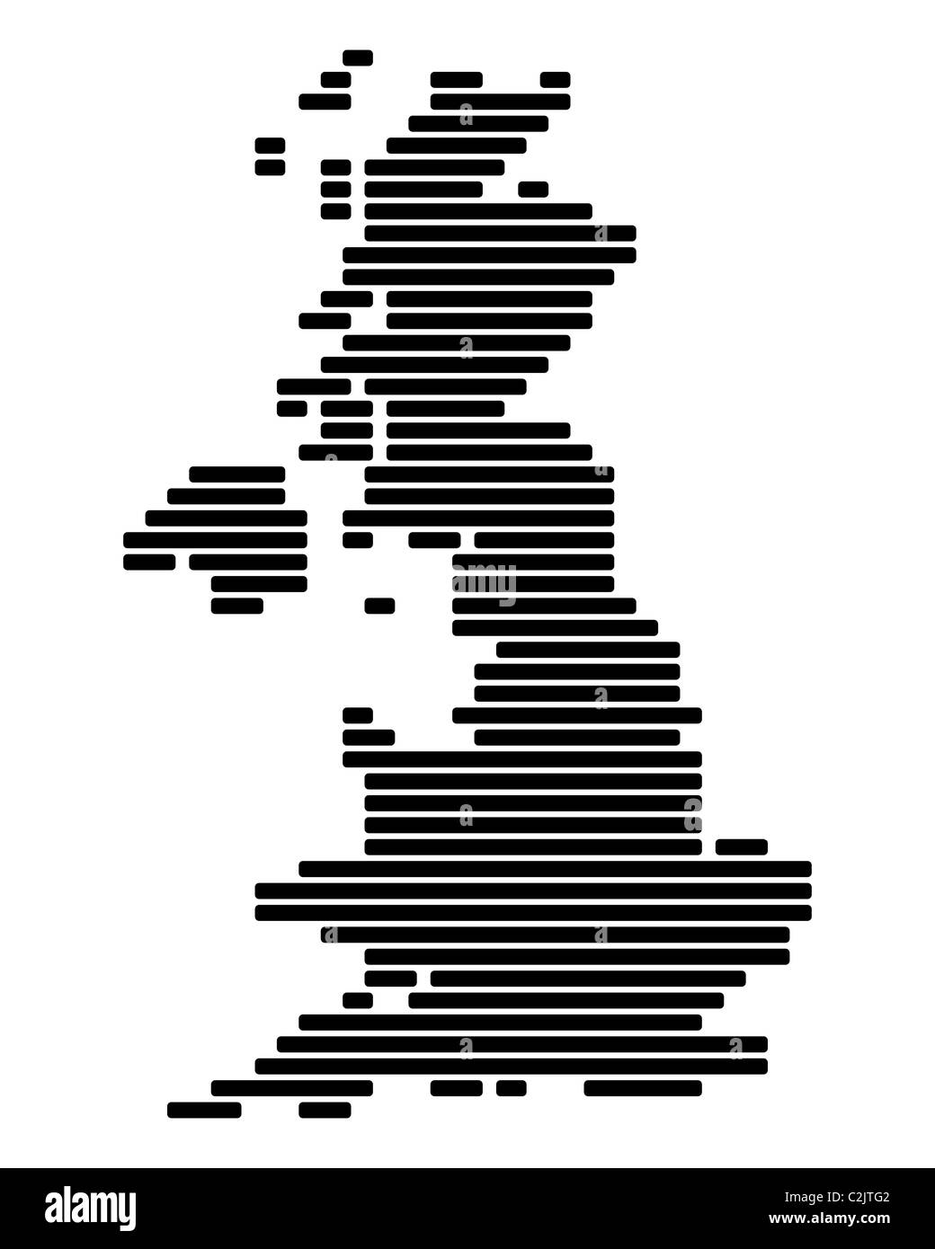 Great britain map Black and White Stock Photos & Images - Alamy
