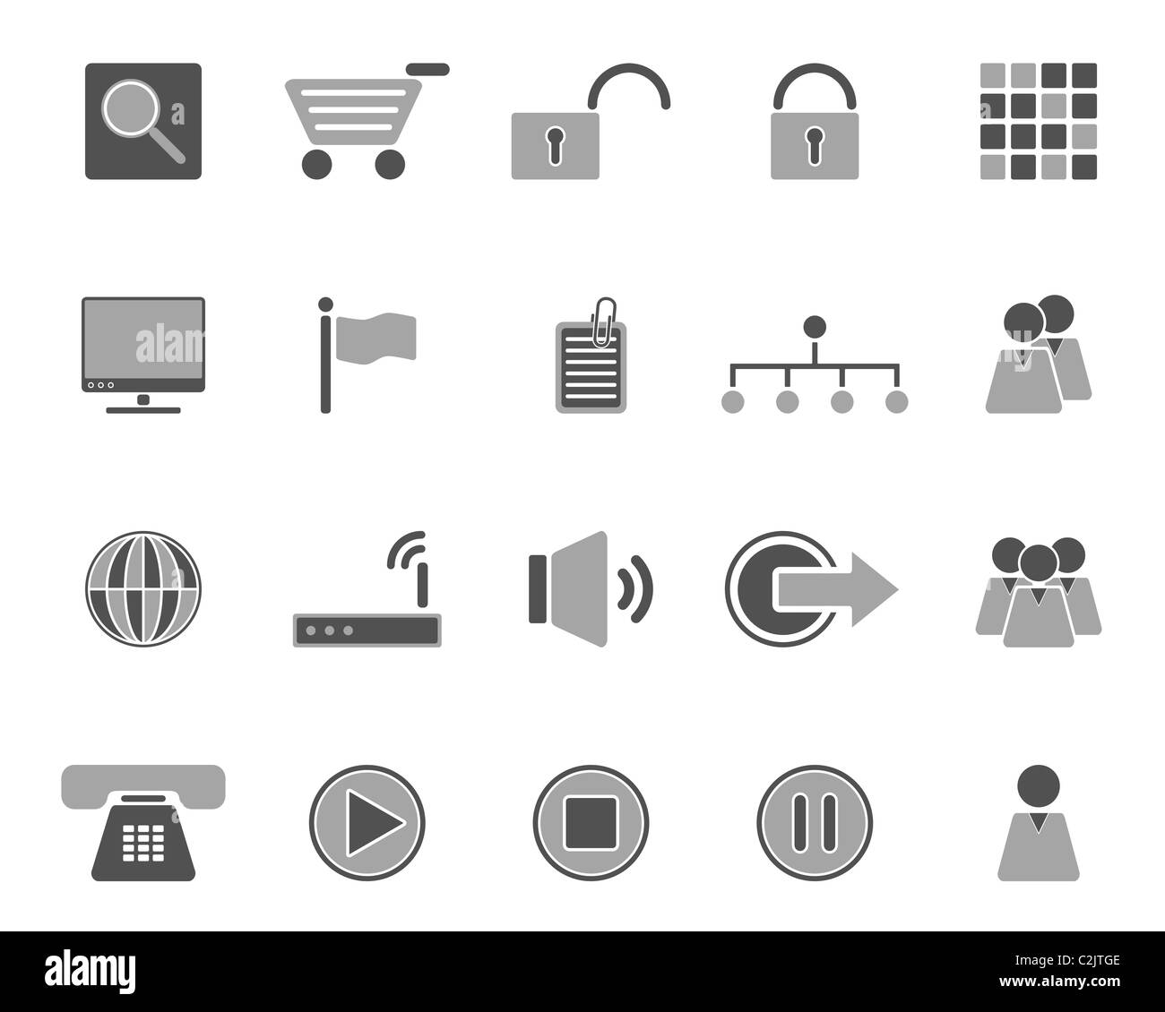 World flag icons Black and White Stock Photos & Images - Alamy