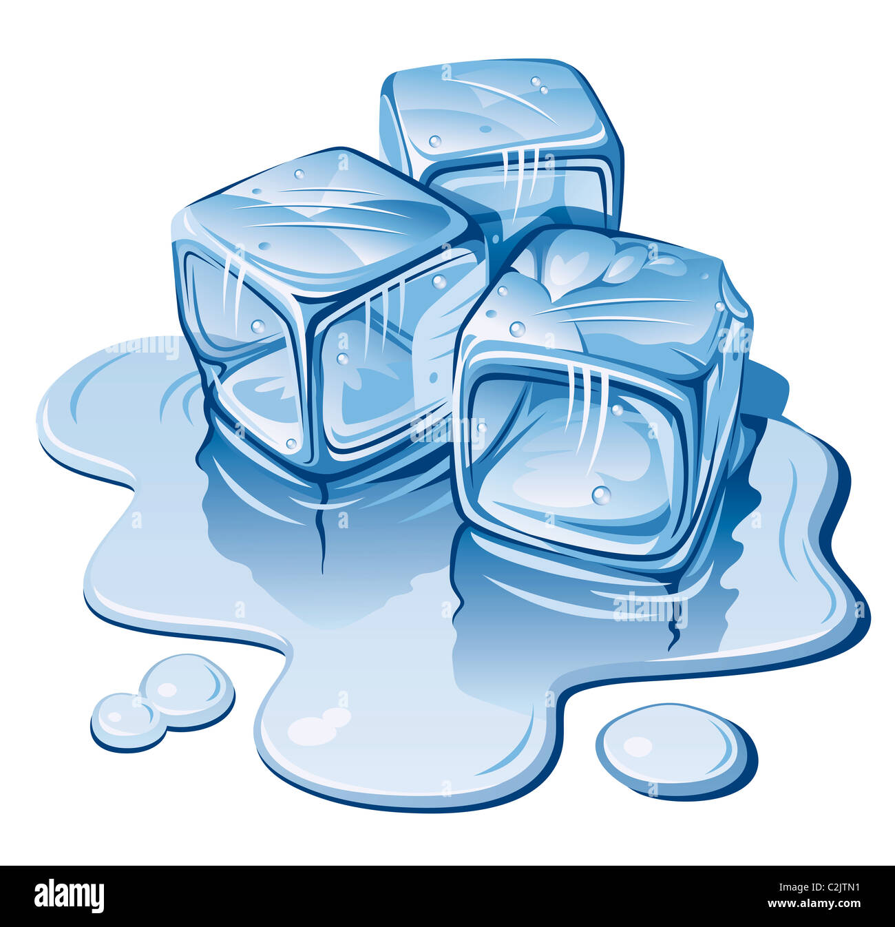 Real Cool Ice Cube Frozen Background Stock Photo 97443626