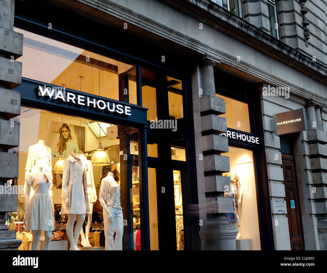 Warehouse store in London in the evening Stock Photo