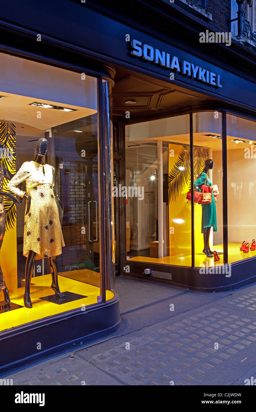 Sonia Rykeil store in London in the evening Stock Photo