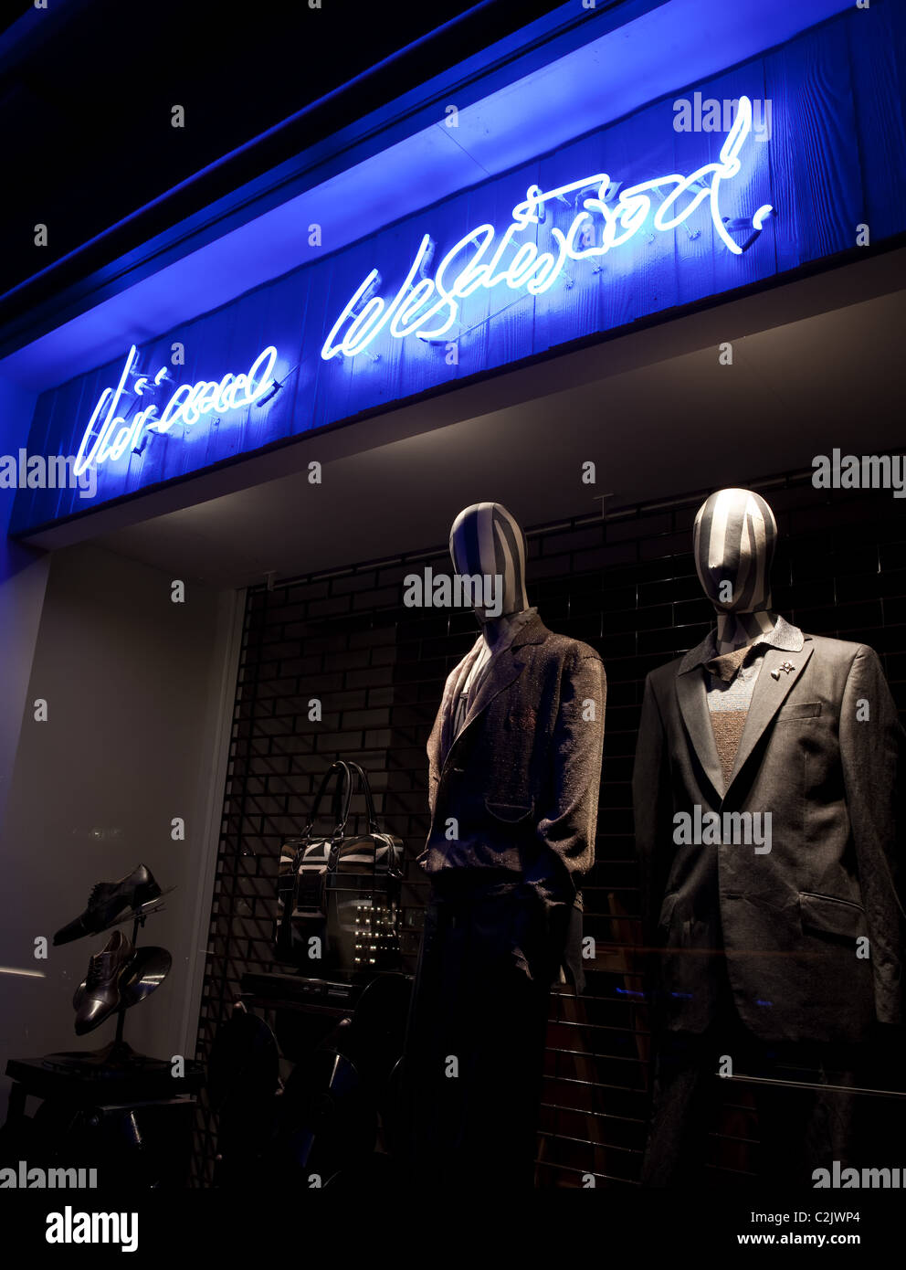 Vivienne Westwood store in London in the evening Stock Photo