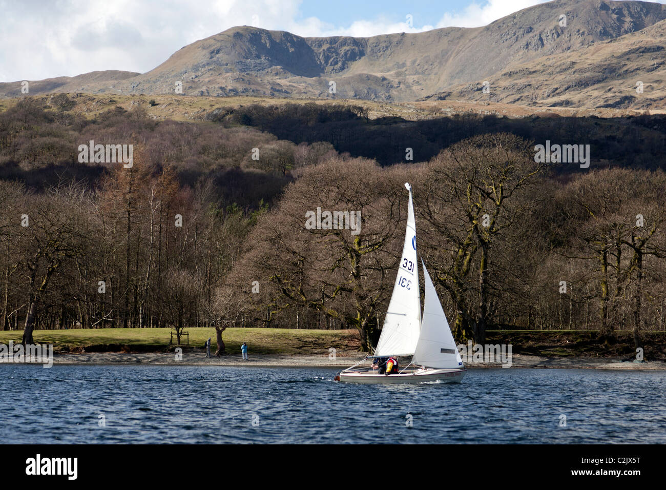 Wanderer class sailing dinghy, Coniston Water, The Lake District