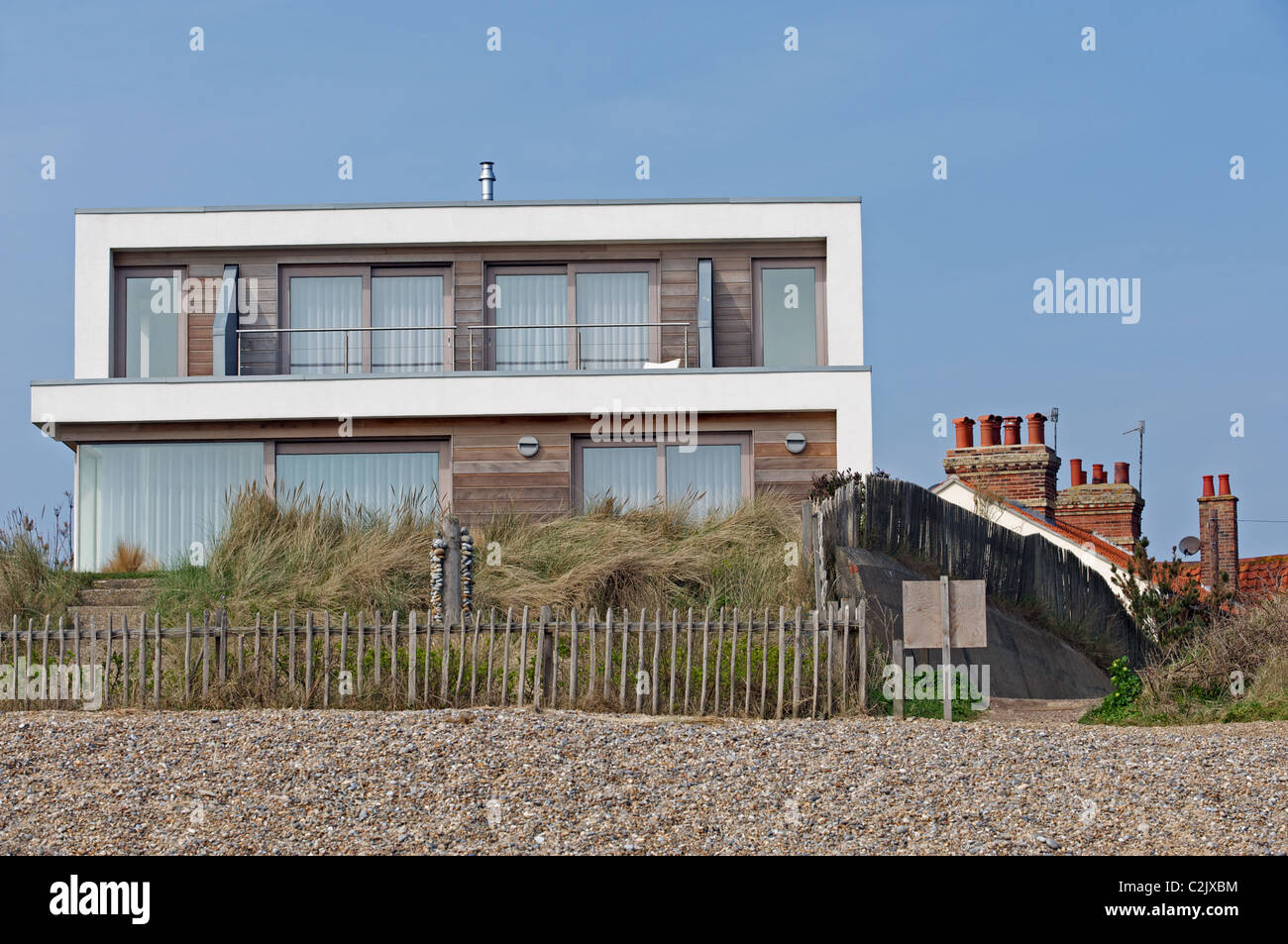 Modern seaside house, Suffolk, UK Stock Photo 36065896 Alamy