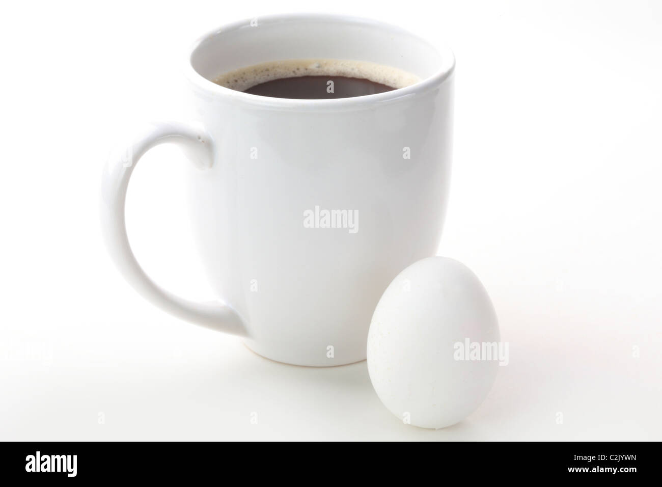 Cup of coffee isolated on white background Stock Photo - Alamy
