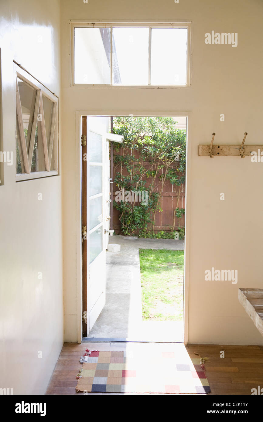Door to Courtyard Stock Photo - Alamy