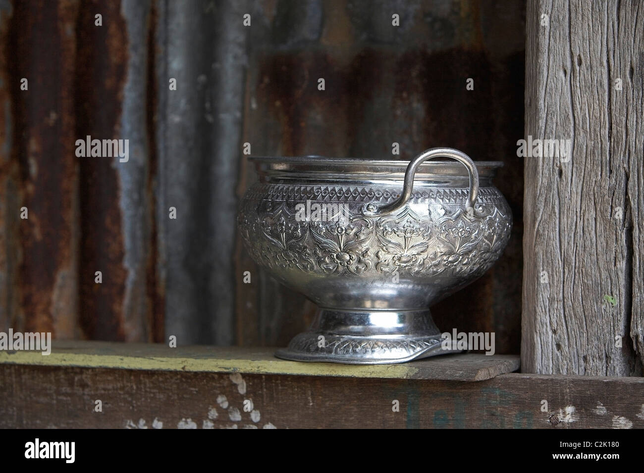 Silver bowl thailand hi-res stock photography and images - Alamy